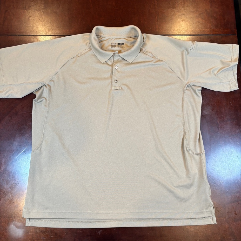 5.11 Tactical Men's Performance Short Sleeve Polo Shirt - Tan